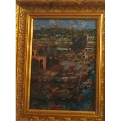 上世纪二十年代美国风景油画_油画原画_修学斋【7788旧书网】