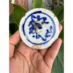 古玩古董清代青花瓷器香炉也叫青花鼎釉水漂亮包真包老_青花瓷_爱上古董