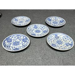 清代青花印泥盒盖_青花瓷_去山区收垃圾【7788旧书网】