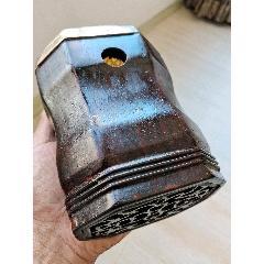 清早期真正老黄花梨老二胡，材质有黄花梨黄杨木蟒蛇皮组成，造型优美