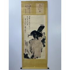 纯手绘四尺中堂作品：山水作者：张大千一物一图，实物拍摄材质：宣纸