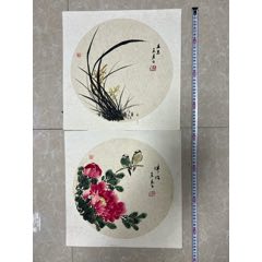 韩宗湘，浙江籍中国台湾名家，水墨兰竹图《清影摇风》编号：824070808_