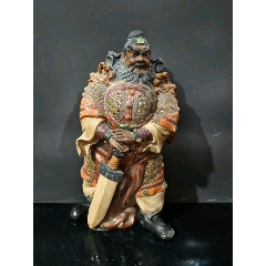 福建会馆游长子造粉彩福禄寿三星瓷塑_雕塑瓷/瓷雕_东来号【7788旧书网】