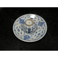 清代嘉庆青花缠枝莲大盘_青花瓷_博古状元老货店【7788红宝书】