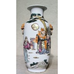 HB3344晚清珊瑚红暗八仙纹茶杯_旧瓷器_广东松古堂【7788旧书网】