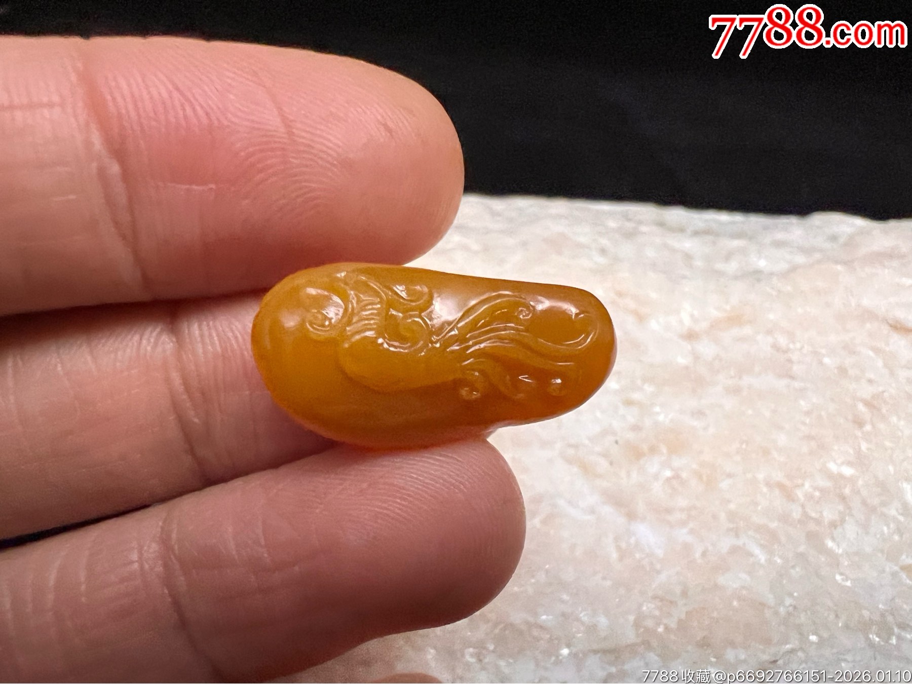 新·精选寿山田黄石【凤凰】文玩配饰-寿山石-7788信封收藏