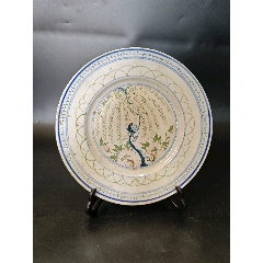 民国粉彩花鸟西瓜罐_旧瓷器_听松斋【7788旧书网】