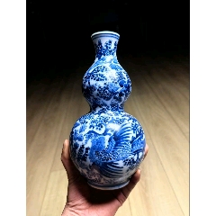 清早期·青花山水人物筒瓶】-青花瓷-7788旧书网
