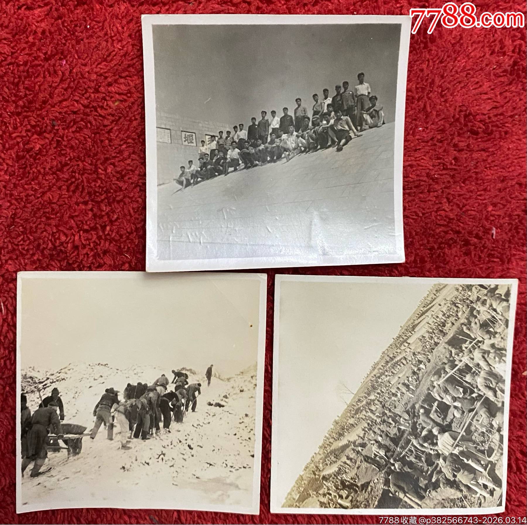 1953年6月21日沈河最大建筑工程溢水埝-人民胜利纪念塔落成纪念全体工作人员合-价格:200元-se111089223-老照片-零售 ...