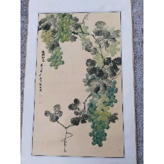 印刷】《宫本武藏枯木鸣鵙图》7212书画挂轴日本回流字画工艺画_花鸟