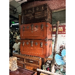 L372」長期保管品 唐木製 漆箱 古箱 年代品 L372」長期保管品 唐木製