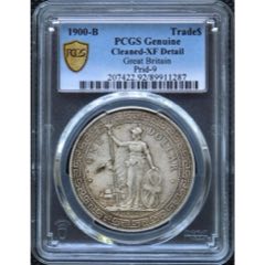站洋.英属贸易银元壹圆AU55（1911）_外国在华银元_大可藏品【7788钱币网】