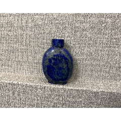 美品 鼻煙壺 和田玉 珍蔵品 新疆産ホータン玉（水墨色）鼻煙壺 美品