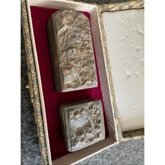 珍品旧藏收老纯手工高浮雕刻寿山石田黄石印章雕工精湛款式精美质地坚硬