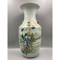 醴陵老瓷器釉下五彩兰底手绘满花胜利杯_旧瓷器_醴陵群力瓷器【7788旧书网】