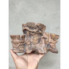 旧藏宋钧窑葡萄紫釉弘纹瓶！尺寸高26宽17价750_旧陶器_小张古典家具