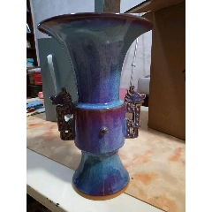 清代珊瑚红釉诗文温酒壶_红釉瓷_顺应时代【7788旧书网】