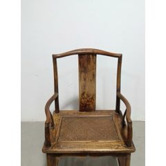 古董老黄花梨家具传世清代黄花梨雕龙纹交椅明清黄花梨家具会所_木椅/凳