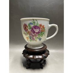 567瓷器／五六十年代景德镇花鸟花瓶／寿带鸟题材非常难得／寓意福贵