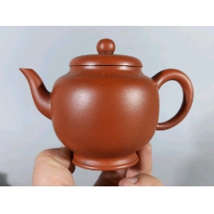 067 骨董品　朱泥南瓜急須　茶壶 　　高建芳製 工艺大师高建芳南瓜壶_紫砂壶_可可收藏【7788旧书网】