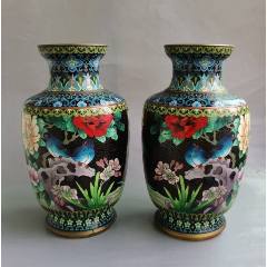八十年代景泰蓝珐琅彩瓶一只有残】_其他景泰蓝/珐琅_兔兔晓书店【7788