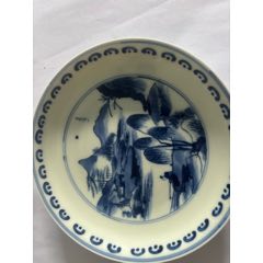 清乾隆款山水瓶_青花瓷_山西老货【7788旧书网】