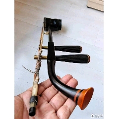 黄花梨老乐器???囚牛??蟒皮二胡』清代，黄花梨琴筒/铁力琴杆/黄杨琴轴