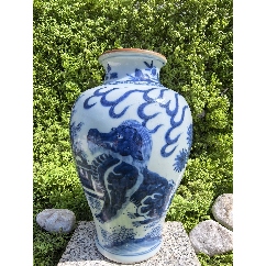 明代青花四系大壶_青花瓷_去山区收垃圾【7788旧书网】