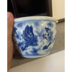 清中期青花花卉盘_青花瓷_迦南古玩行【7788旧书网】