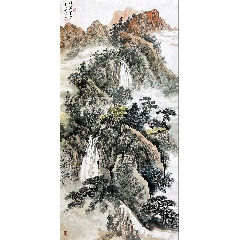 吴冠中】精品国画《江南风光》一幅，带出版物，原装旧裱，立轴，画芯