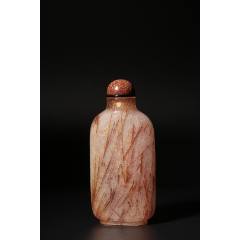 俏色玛瑙雕人物故事鼻烟壶。_旧鼻烟壶_飞鸿堂【7788旧书网】