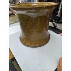 清乾隆茶叶末釉双耳三足炉_黄釉瓷_诚信守德【7788旧书网】
