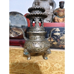 象耳三足炉-铜炉-7788旧书网