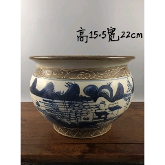 HB8592嘉庆道光|喜字青花罐_青花瓷_广东松古堂【7788红宝书】