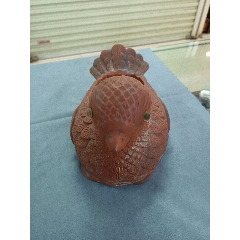旧藏宋钧窑茄皮紫釉出戟尊！尺寸高26宽17价750_旧陶器_小张古典家具
