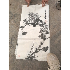文瑛工笔旧裱绢本花鸟立轴_花鸟国画原作_苏恒堂【7788收藏】