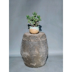 清代大号老水缸，古代大户人家的东西。品相完美，古朴典雅。_灰陶_诚信