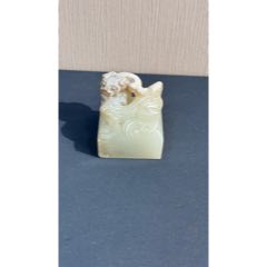 和田玉貔貅瑞兽只进不出手把件摆件古玉老玉收藏_和田玉_珍品阁古玉