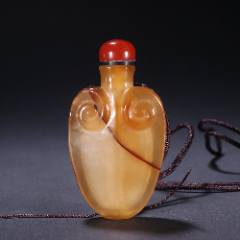 清代玛瑙人物故事鼻烟壶-鼻烟壶-7788旧书网