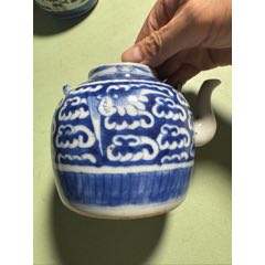 古玩瓷器江西瓷业公司民国八年梅花水洗水盂文房器_青花瓷_新汇创亿商行