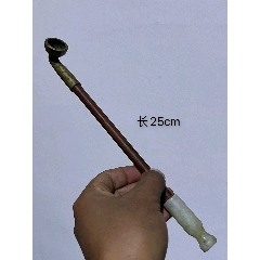 清代铜胎掐丝珐琅花卉六方水烟袋_水烟壶/烟袋_青花瓷迷【7788旧书网】