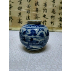 清代康熙青花人物1四系罐低价卖-青花瓷-7788红宝书