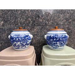 清康熙花卉纹小天球瓶_青花瓷_正古斋堂【7788旧书网】
