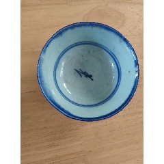 嘉庆道光青花渔樵耕读茶杯酒杯_青花瓷_丁一晚清民国瓷杂店【7788红宝书】