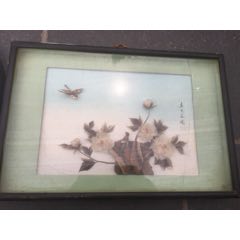 70-80年代手工拼贴羽毛挂画_羽毛画_久昌红藏宝斋【7788红宝书】