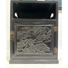 清代黄花梨百宝顶箱柜明清古典家具二手家具古董木器收藏精品古玩老物件