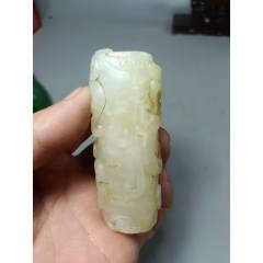 明清老玉和田玉四龙玉佩_和田玉_藏珍古玩【7788红宝书】