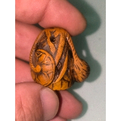 福建老寿山石田黄石招财貔貅狮子印章手把件摆件金石篆刻_寿山石_孔夫子