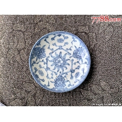 民国玩玉款玲珑瓷盘_青花瓷_丁一晚清民国瓷杂店【7788旧书网】