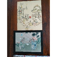 吴道子精品手绘老绢敬佛图，吴道子唐代著名画家书法家，世人尊称，画圣